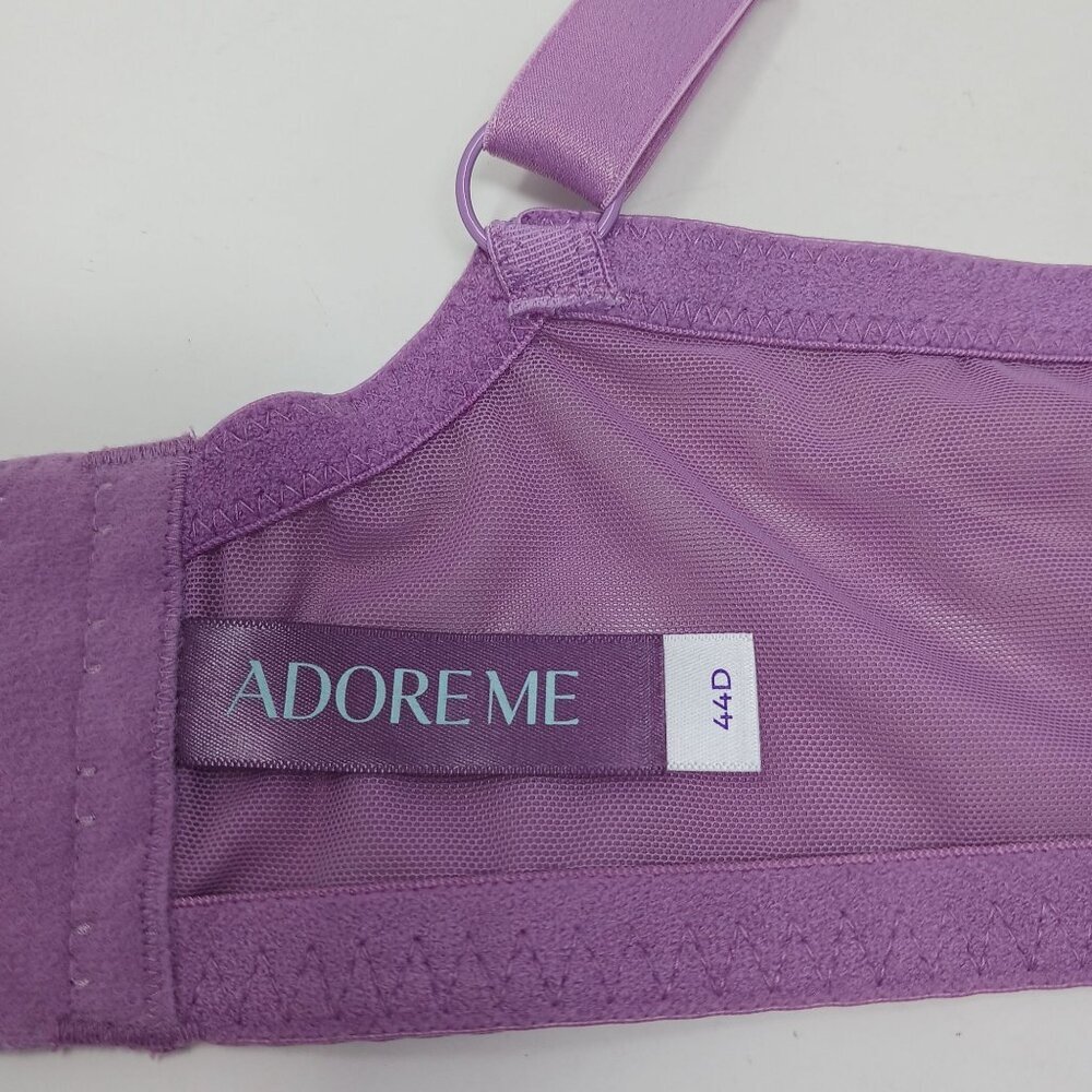 FINAL PRICE Adore Me Purple Lace Underwire Bra 44D - Picture 6 of 8
